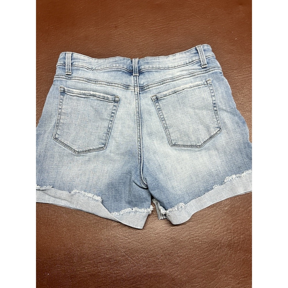 Lee Shorts Womens 12 Regular Fit Mid Rise Denim Stretch Blue 31" Waist - Picture 6 of 8